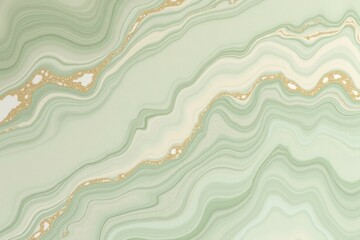 Elegant marble texture with soft green and creamy beige tones


