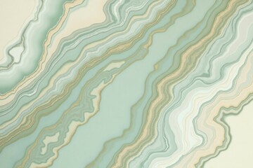 Elegant marble texture with soft green and creamy beige tones


