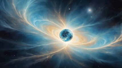 view of earth from space. space phenomena