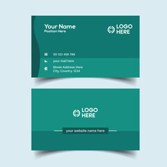 Print Ready Visiting Card Template for Professionals. Creative Double-sided Business Card Template.