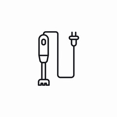 hand mixer icon sign vector