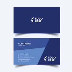 Dark Themed Professional Business Card. Creative Double-sided Business Card Template.