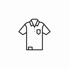 side pocketed shirt icon sign vector