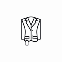 suit tag icon sign vector
