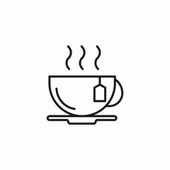 tea cup icon sign vector