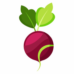 Minimal Beetroot Blossom Design