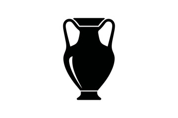 Ancient greek amphora vase pottery vector illustration