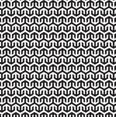 Fototapeta premium vector seamless pattern, black and white geometric pattern, repeating arrow-like or 
