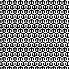 vector seamless pattern, black and white geometric pattern, repeating arrow-like or 