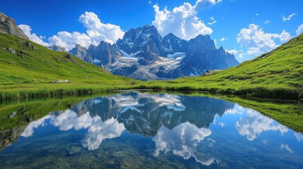 Mountain lake reflection (2)