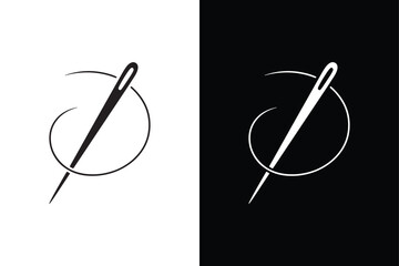 Needle icon vector on White Background ,Vector Art Illustration on white background.