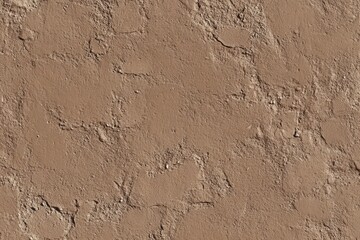 Obraz premium Earthy Clay Surface. Textured Brown Wall with Old Cement Features and Unique Stains