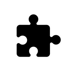 Puzzle Piece Icon Vector Flat and Clean Isolated Design