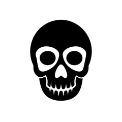 Skull Icon Vector with Flat Clean Isolated Design