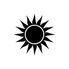 Sun Icon Vector Flat and Clean Isolated Illustration