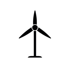 Simple vector icon of a wind turbine, representing clean energy and renewable power. Ideal for eco apps, sustainability projects, climate solutions, and green energy visuals.

