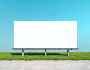 Fototapeta premium Blank Billboard Mockup Perfect for Advertising and Design Presentations