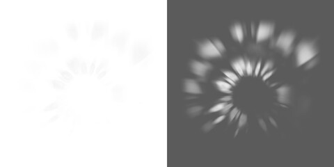 Abstract shadow png,  bokeh isolated on transparent background,  Seamless abstract white bokeh line blur background texture overlay. Light silver grey diffuse glowing object