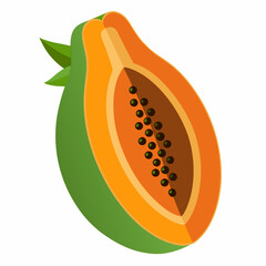 Minimal Papaya Illustration