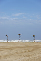 The view of Sottomarina beach, Venice, Italy      