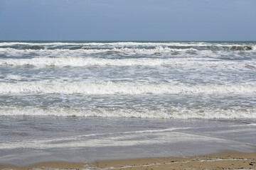 The view of Sottomarina beach, Venice, Italy      