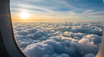view from airplane window