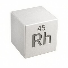 Rhodium block labeled Rh with number 45