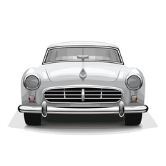 Obraz premium Professional Car Front View Icon Vector Illustration for Various Usage