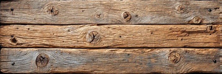 Fototapeta premium Rustic Wooden Wall with Iron Nails