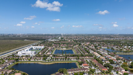 Rooftop Aerial View of Urban Architecture and Residential Spaces