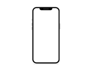 Mobile phone icon with white screen
