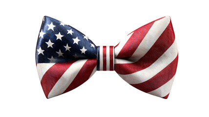 Fototapeta premium Elegant american flag bow tie detailed patriotic representation suitable for formal wear and independence day celebrations