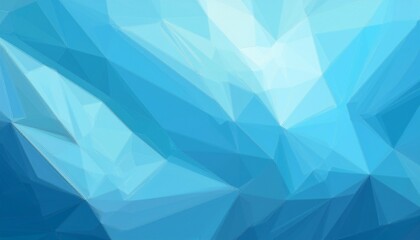 Obraz premium light blue low poly crystal background for banners cards flyers social media wallpapers etc