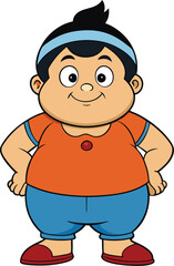 Fatty cartoon character