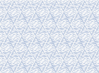 Seamless background with wavy line pattern in geometric shape.Stylish ornamental diamond shape texture