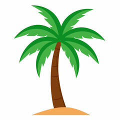 Minimal Palm Vector on White