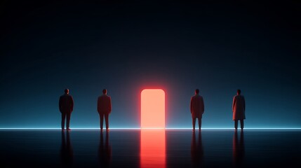 Business professionals securing digital ledgers against unauthorized access secure ledger concept