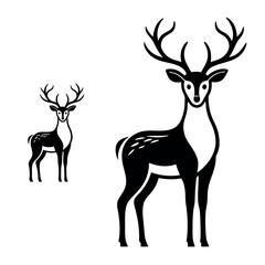 deer silhouette vector