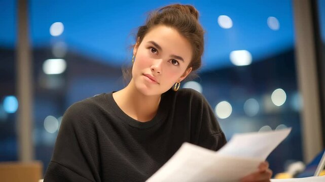 Student Analyzing Political Speeches with Transcript and Recorder