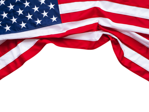 American Flag Drape Patriotic Background for Designs