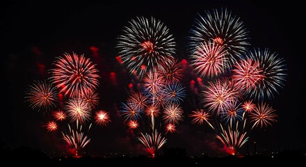  4th of July Fireworks Celebration Overlay 8K – USA Independence Day Background
