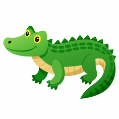 White Background Caiman Art