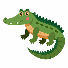 White Background Caiman Art