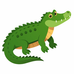 White Background Caiman Art