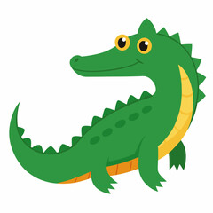 White Background Caiman Art