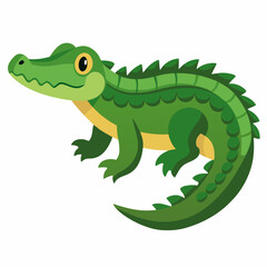 White Background Caiman Art