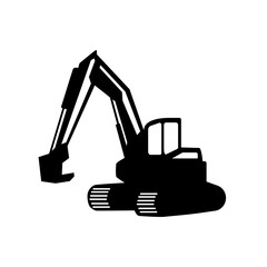 excavator silhouette icon design