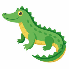 White Background Caiman Art