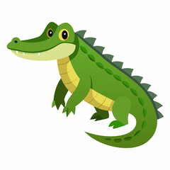 White Background Caiman Art