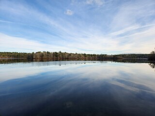 Obraz premium blue sky reflection